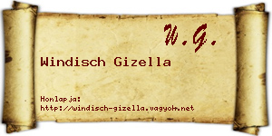 Windisch Gizella névjegykártya